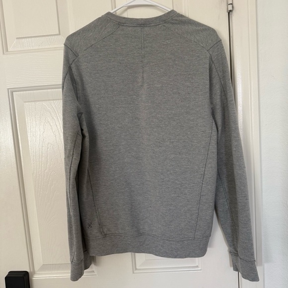 Lululemon men’s city sweat crew heathered medium grey - Picture 5 of 6